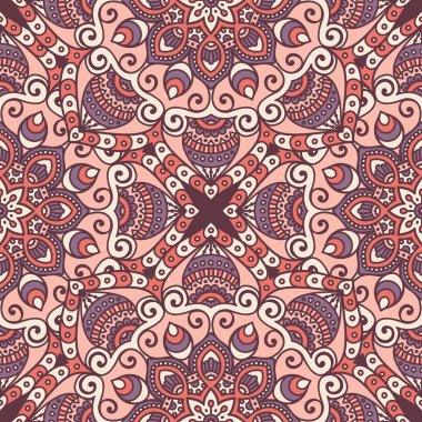 etnik çiçek seamless modeli