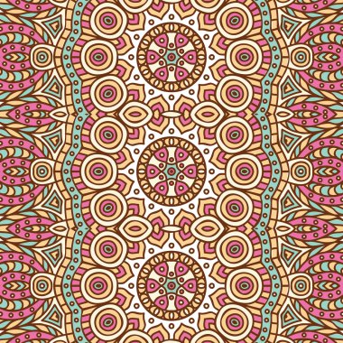 etnik çiçek seamless modeli