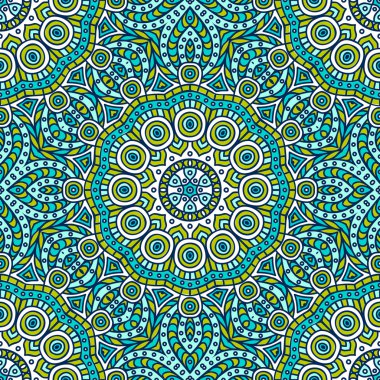 etnik çiçek seamless modeli