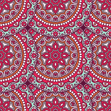 etnik çiçek seamless modeli