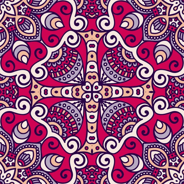 etnik çiçek seamless modeli