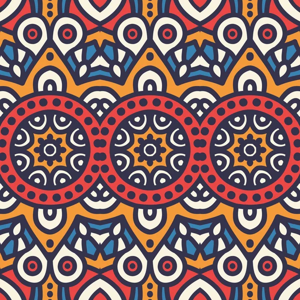 etnik çiçek seamless modeli