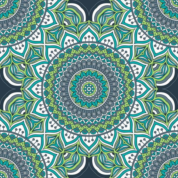 Ethnic floral seamless pattern — Stock Vector