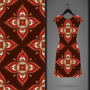 Elbise ve Dikişsiz desen kartı