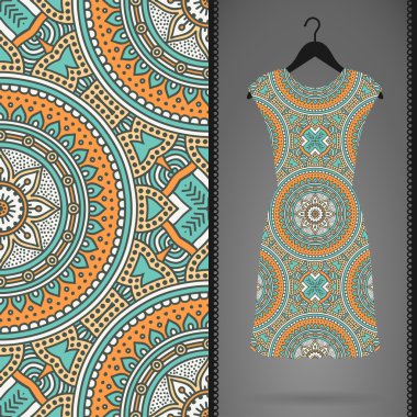 Elbise ve Dikişsiz desen kartı
