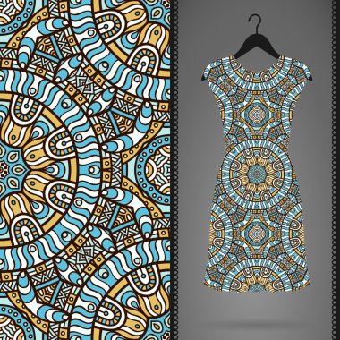 Elbise ve Dikişsiz desen kartı