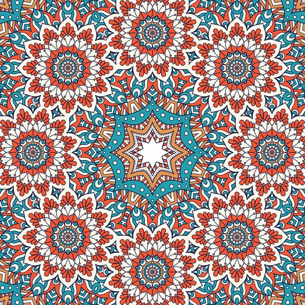 Hermosa tarjeta con mandala — Archivo Imágenes Vectoriales