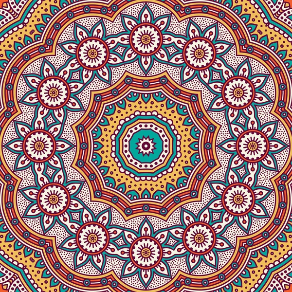 Belle carte avec mandala — Image vectorielle