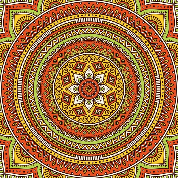 Schöne Karte mit Mandala — Stockvektor