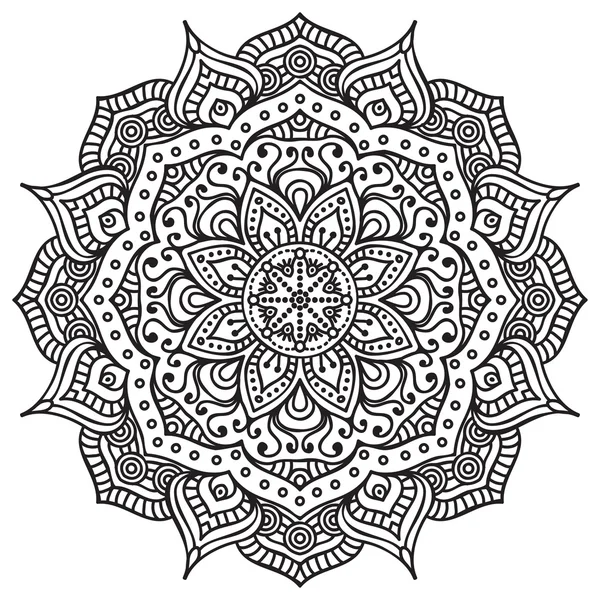 Beautiful  card with mandala — Stock Vector