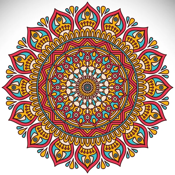 Szép kártya, mandala — Stock Vector