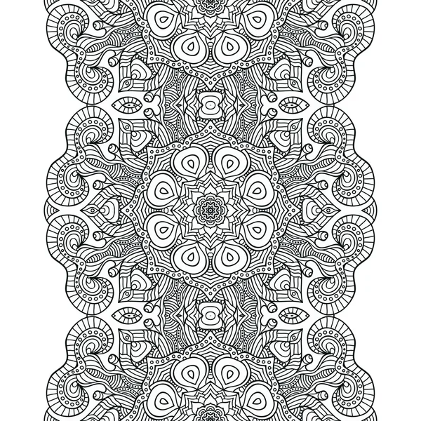 Patrón sin costura floral étnico — Vector de stock