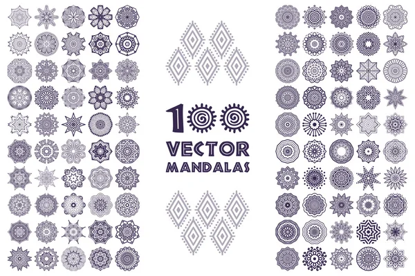 Round ornament in ethnic style — Stock vektor