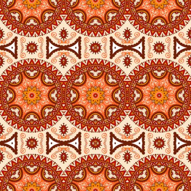 etnik çiçek seamless modeli