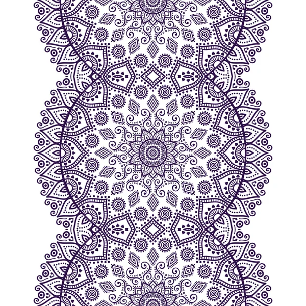 Patrón sin costura floral étnico — Vector de stock