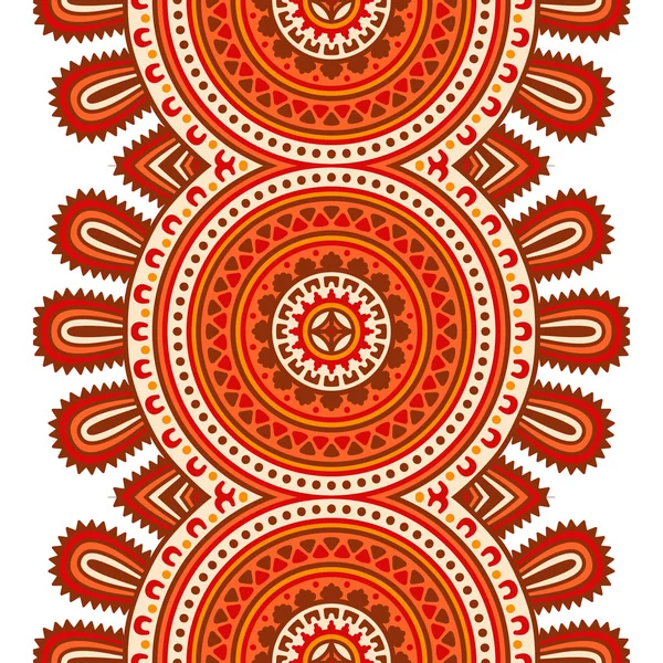 Ethnic floral seamless pattern — Stock Vector