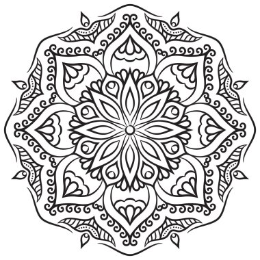 Etnik tarzda yuvarlak süsleme