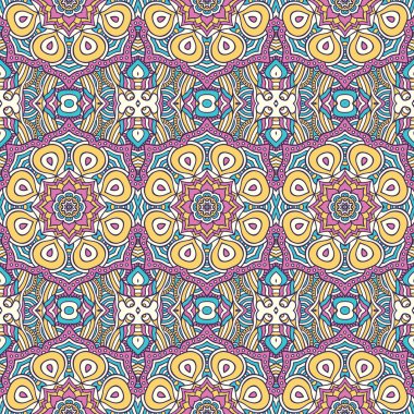 etnik çiçek seamless modeli