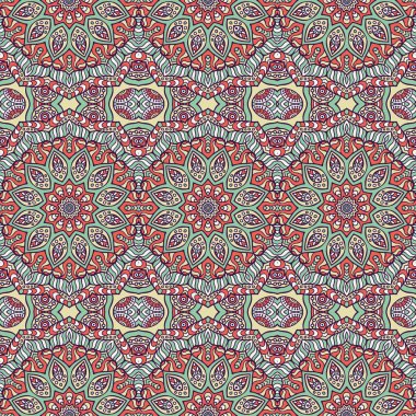 etnik çiçek seamless modeli