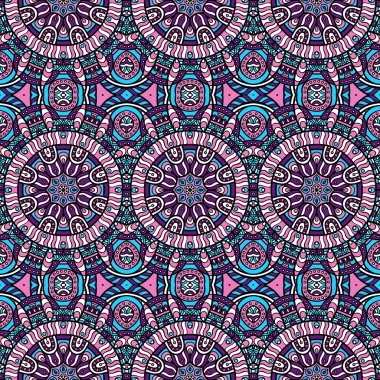 etnik çiçek seamless modeli