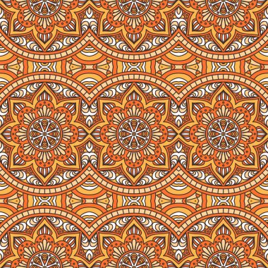 etnik çiçek seamless modeli