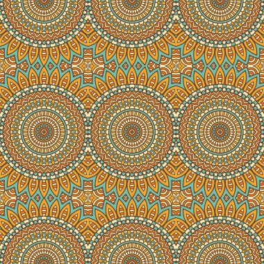 etnik çiçek seamless modeli