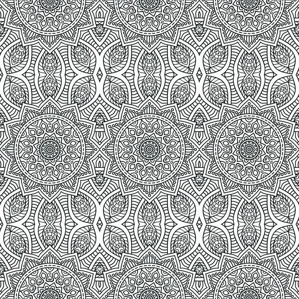 Ethnique floral motif sans couture — Image vectorielle