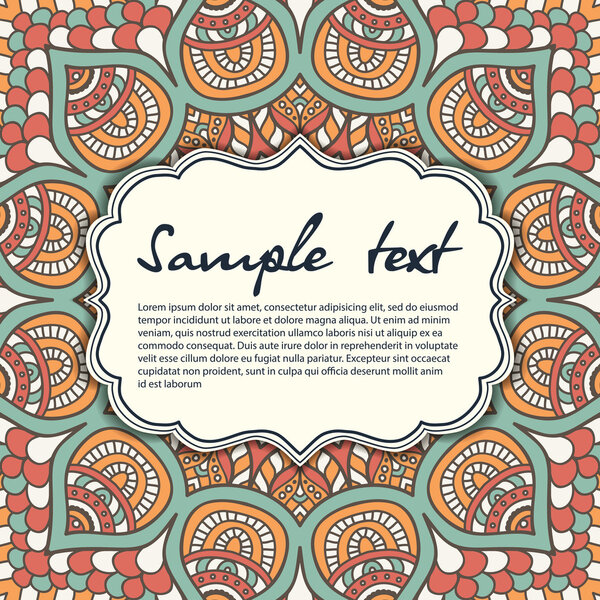 Elegant card with lace ornament