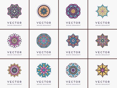 Mandala ile süslenmiş güzel bir kart