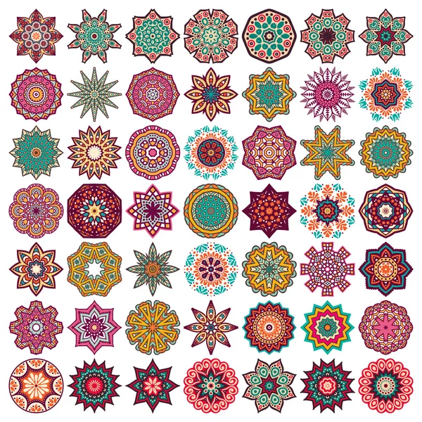 Belle carte avec mandala — Image vectorielle