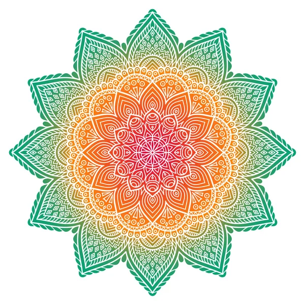 Hermosa tarjeta con mandala — Vector de stock