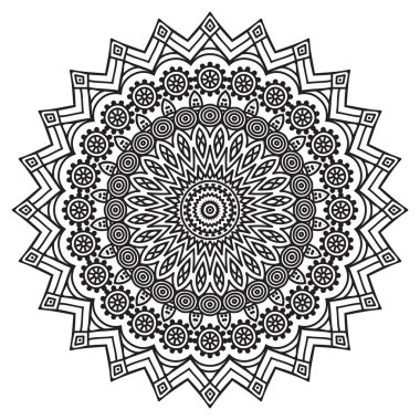 Etnik tarzda yuvarlak süsleme