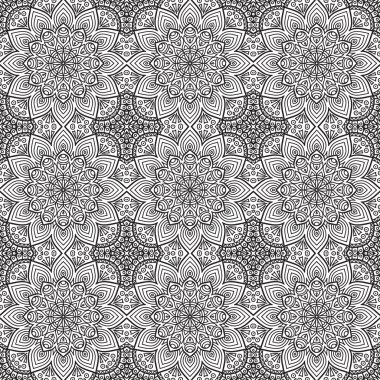 etnik çiçek seamless modeli