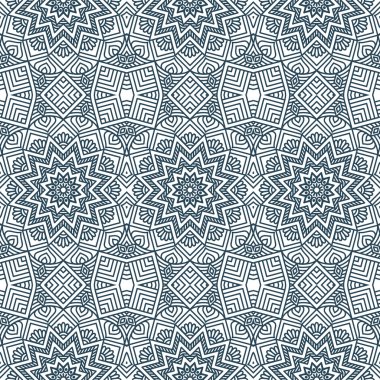 etnik çiçek seamless modeli