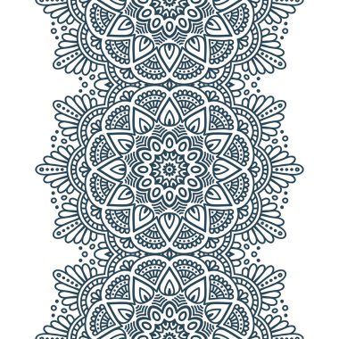 etnik çiçek seamless modeli