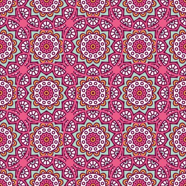 etnik çiçek seamless modeli