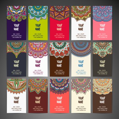 Kartvizit. Vintage dekor elementleri.