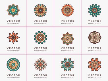 Mandala ile süslenmiş güzel bir kart.