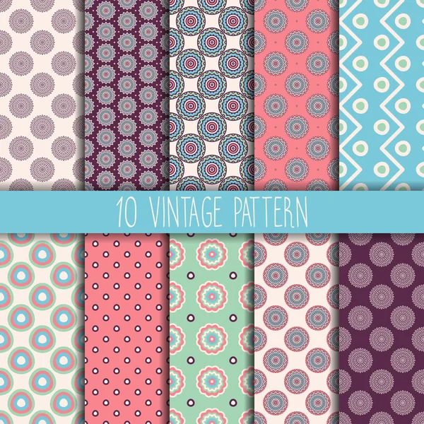 Seamless pattern. Vintage decorative elements — Stock Vector