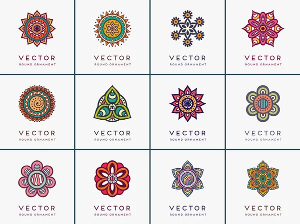 Mandala ile süslenmiş güzel bir kart.