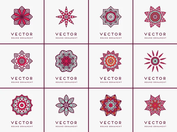 Ornament carte frumoasă cu mandala . — Vector de stoc