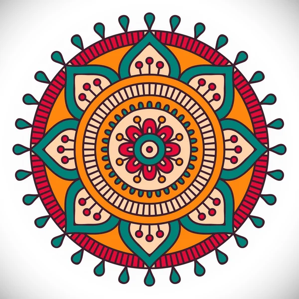 Ornament schöne Karte mit Mandala — Stockvektor