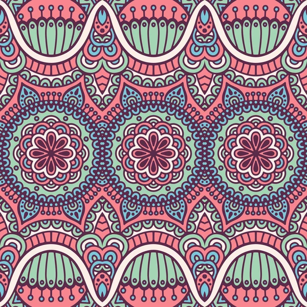 etnik çiçek seamless modeli