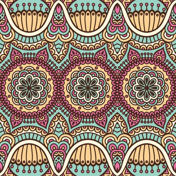 etnik çiçek seamless modeli