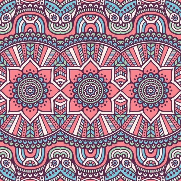 etnik çiçek seamless modeli