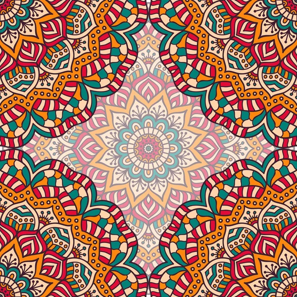 etnik çiçek seamless modeli