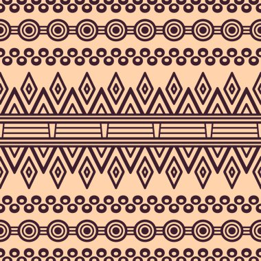 etnik çiçek seamless modeli