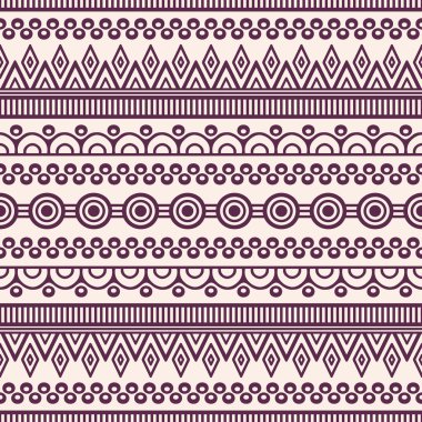 etnik çiçek seamless modeli