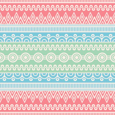 etnik çiçek seamless modeli