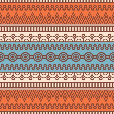 etnik çiçek seamless modeli